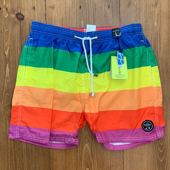 Exist Other - NEW! Exist Men’s Swim Shorts in Rainbow